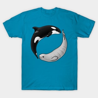 Baby Beluga and Orca Circle T-Shirt